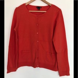 H&M Basic Orange Cardigan